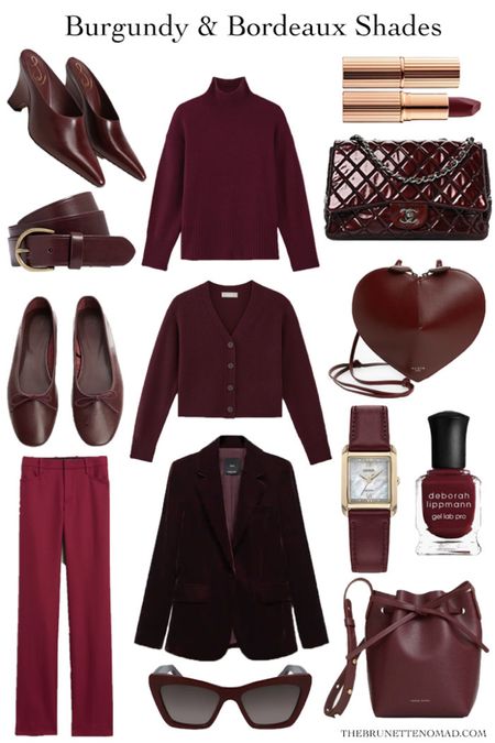 How to style burgundy and Bordeaux shades for fall and winter 

#LTKSeasonal #LTKstyletip #LTKitbag