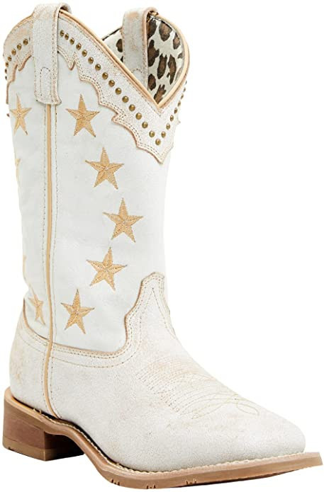 Laredo Women's Early Star 11" Studded Western Boot Broad Square Toe - 5898 | Amazon (US)