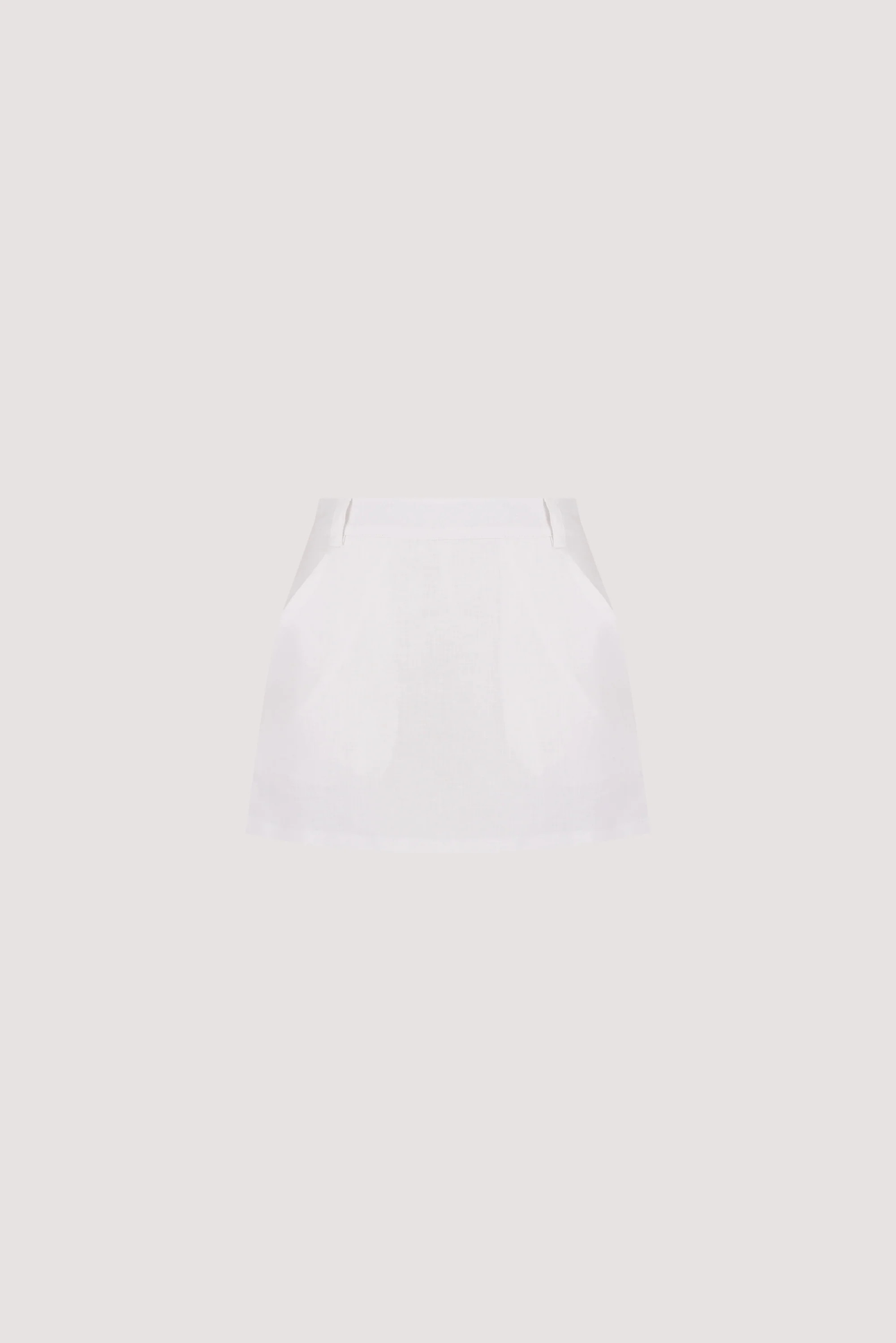EVIE WHITE LINEN SKORT | DISSH