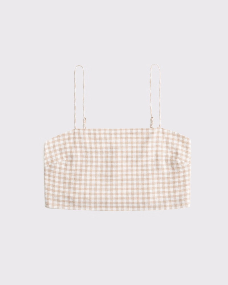Women's Cropped Linen-Blend Cami | Women's New Arrivals | Abercrombie.com | Abercrombie & Fitch (US)