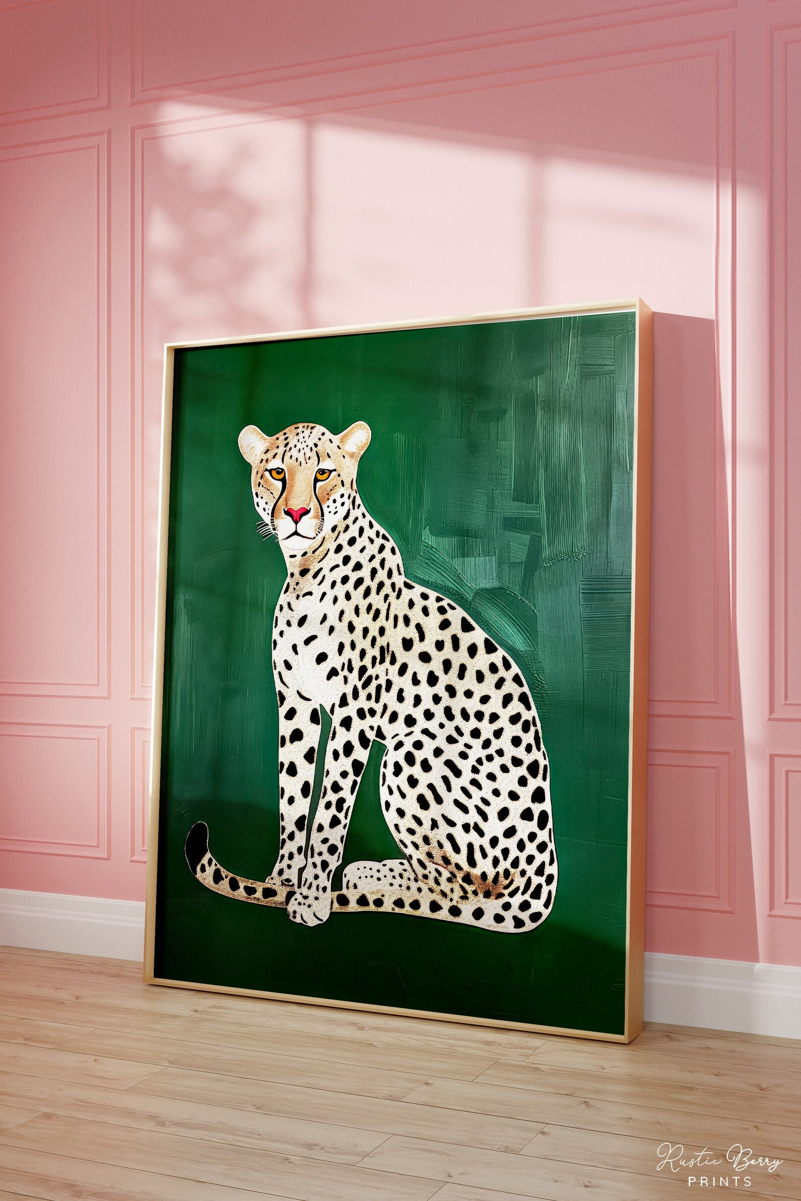 Maximalist Decor, Cheetah Wall Art Leopard Art Print Glam Preppy Dorm Teen Room Trendy Digital In... | Etsy (US)