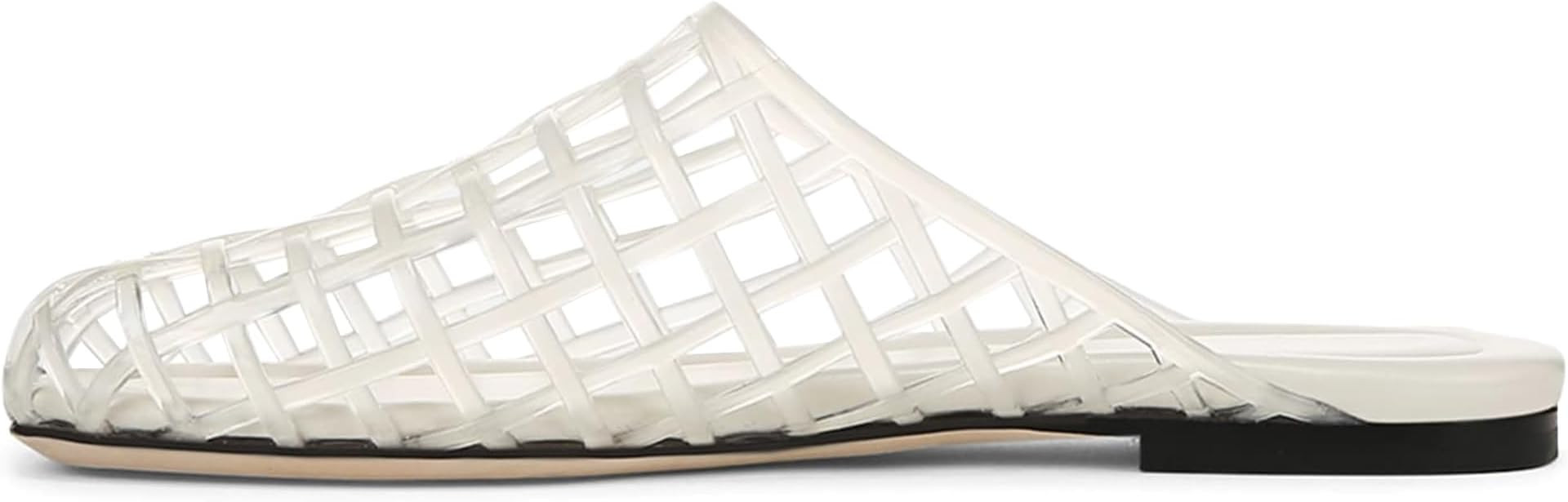 Clear Jelly Shoes for Women Slip on Jelly Mesh Slides Comfortable Closed Toe Flats Sandals Summer... | Amazon (US)