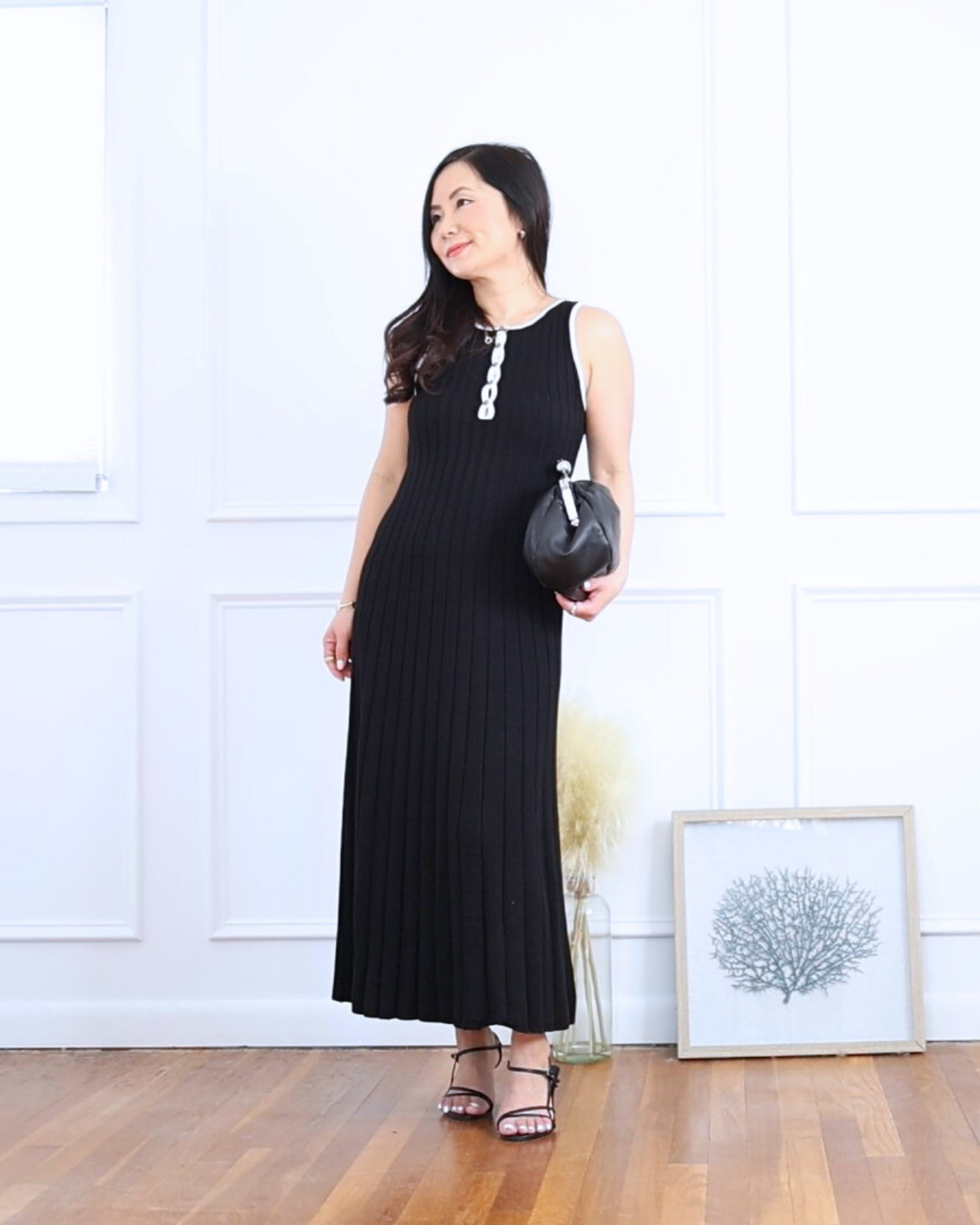 This black maxi dress from Amazon is such a flattering piece—lightweight, comfy, and easy to dress up or down. Paired it with my favorite Quince sandals and a clutch for a simple yet polished look! I’m 5’2, wearing size S.

#LTKPetite #LTKOver40 #LTKStyleTip