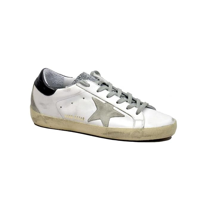Golden Goose Women's Sneakers Superstar White-Glitter Crystal G32WS590.E65 (Size: 35) | Amazon (US)