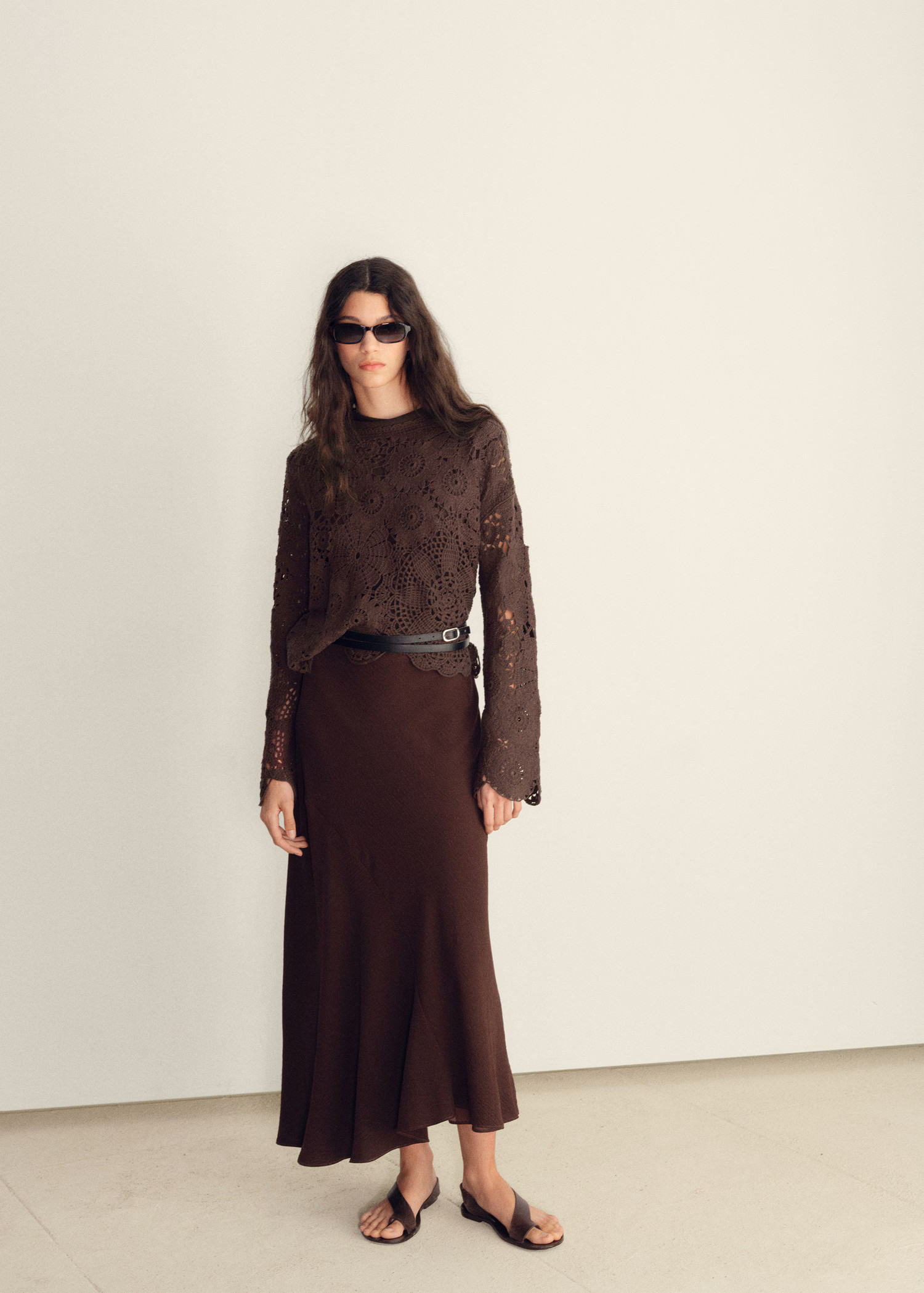 Crochet sweater with flowers - Women | MANGO USA | Mango (US/MX/AU)