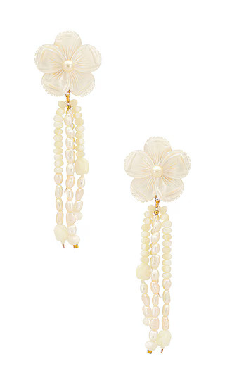 Mara Earring in Mother of Pearl | Revolve Clothing (Global)