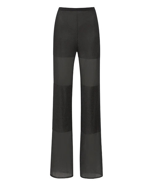 SHEER VISCOSE INTARSIA PANTS | LAPOINTE