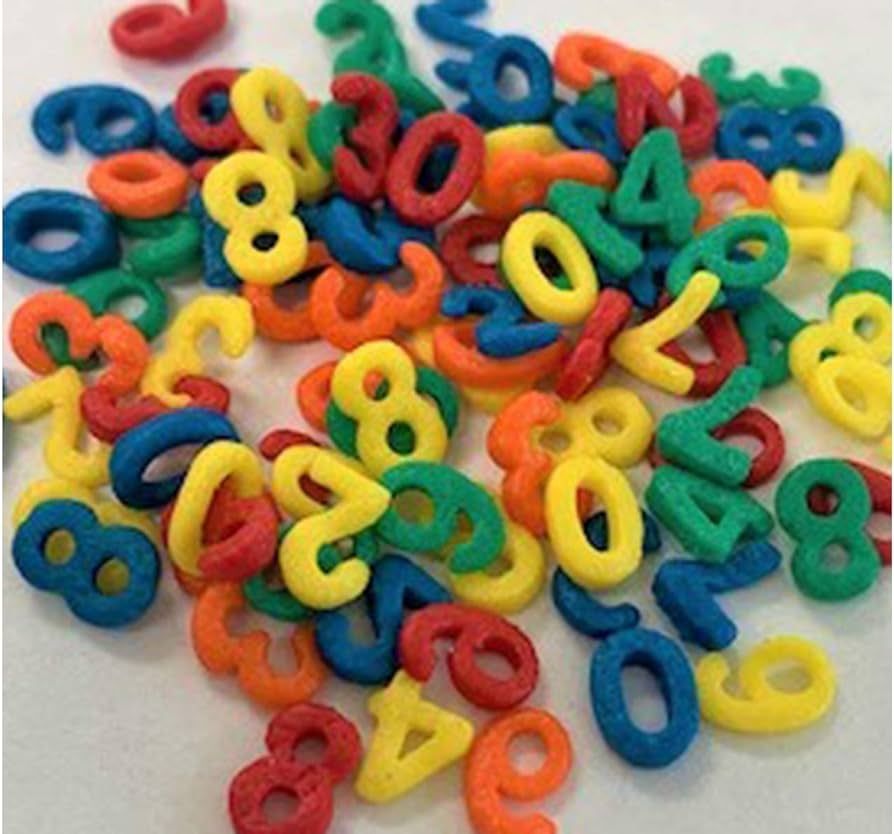 Oasis Supply, Edible Letters and Numbers Sprinkles, Shaped Cake Decorating Quins (Number Sprinkle... | Amazon (US)