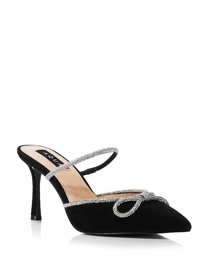 Women's Embellished Bow Heeled Mules - 100% Exclusive | Bloomingdale's (US)