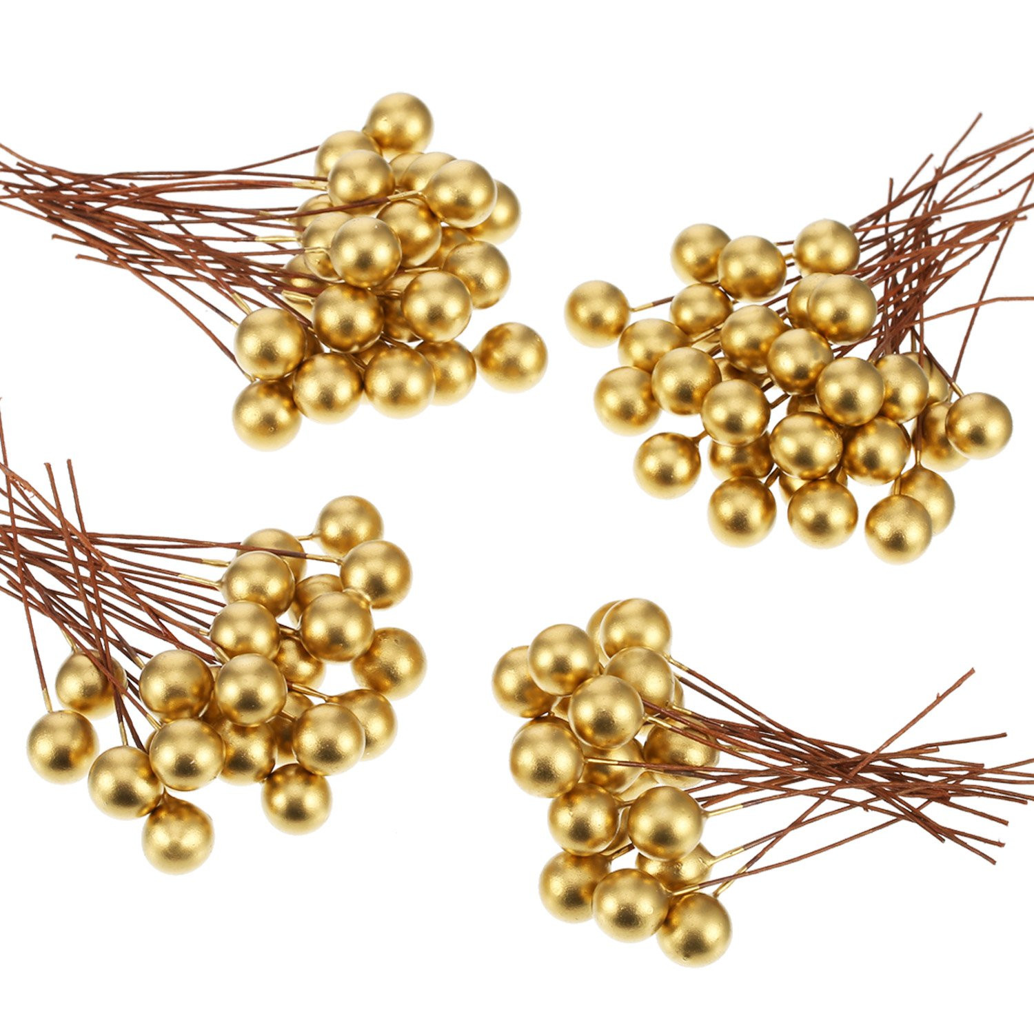 BBTO Artificial Holly Berries, 100 Pieces Mini 10 mm Fake Berries Decor on Wire for Christmas Tre... | Amazon (US)