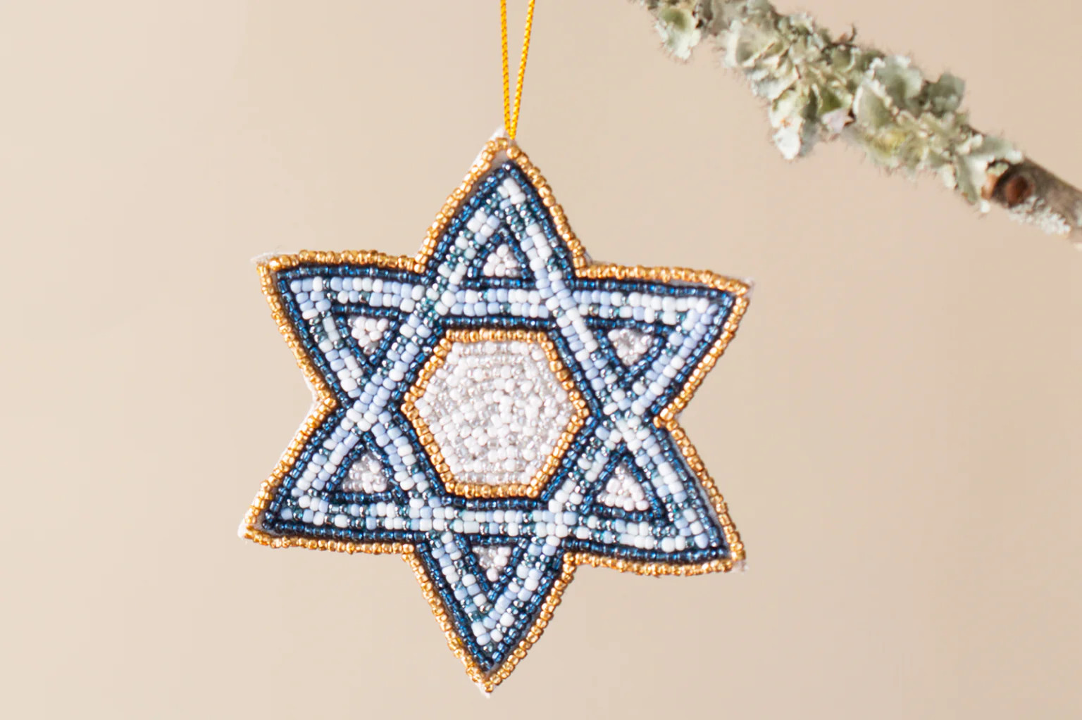 Star of David Beaded Ornament | Adara Rituals