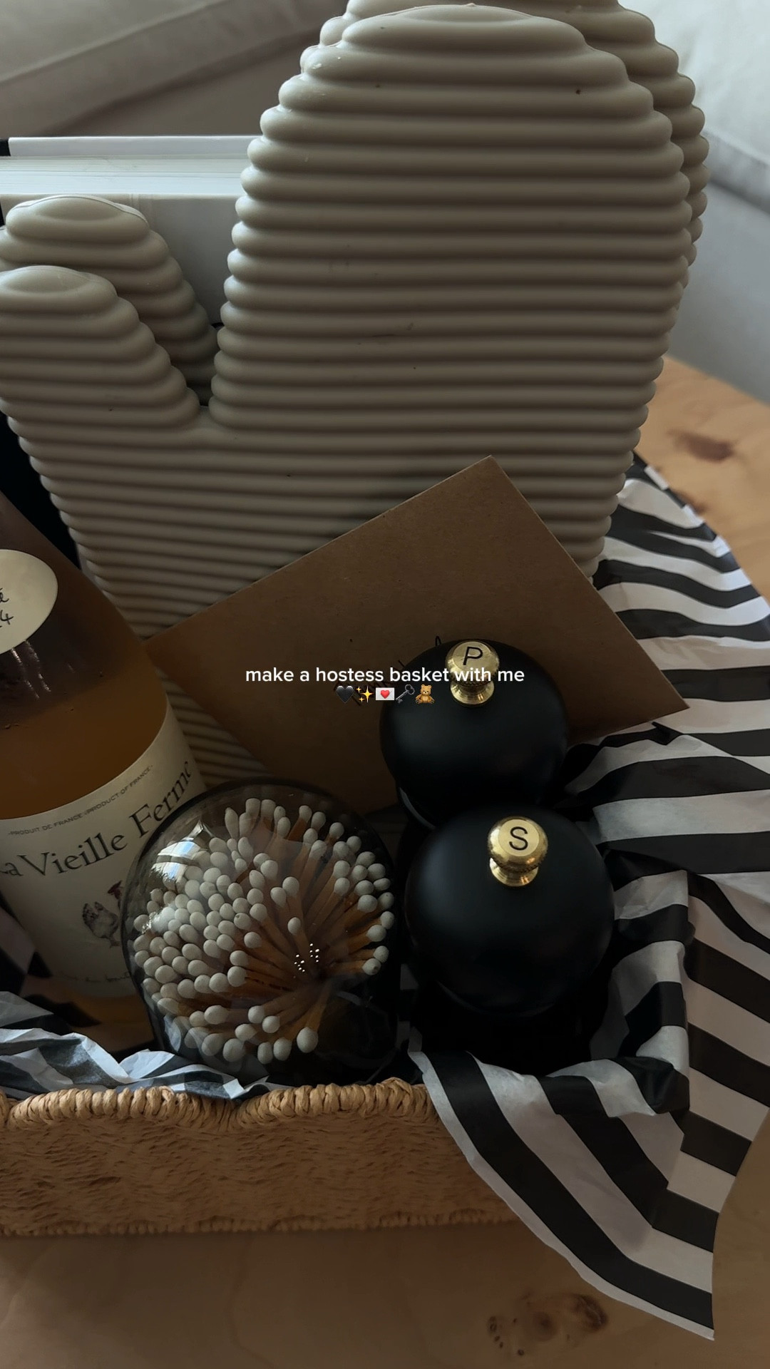 Hostess basket idea🥂🖤 The best gift idea for the holiday season!!

#LTKFindsUnder50 #LTKHoliday #LTKFindsUnder100