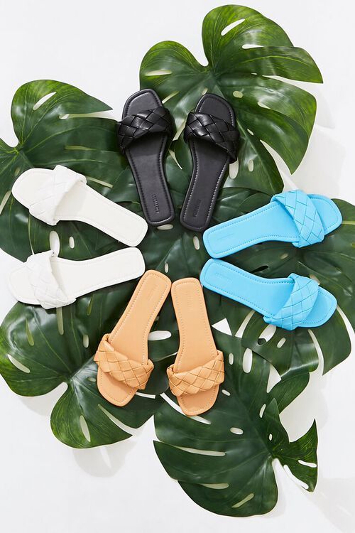 Basketwoven Faux Leather Sandals | Forever 21 (US)