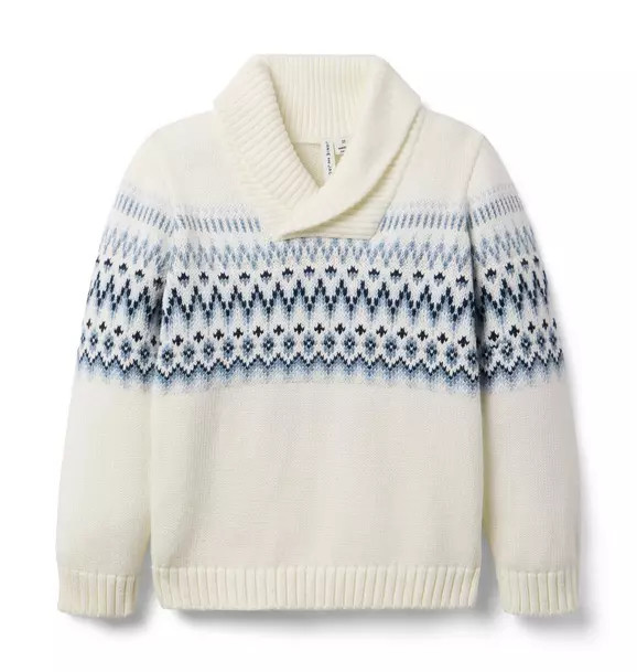Fair Isle Shawl Collar Sweater | Janie and Jack