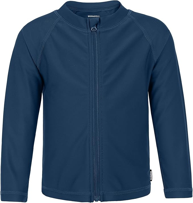 Boys Toddler Rash Guard Long Sleeve UPF 50+ Sun Protection Lightweight Swim Shirt for Baby Kids | Amazon (US)