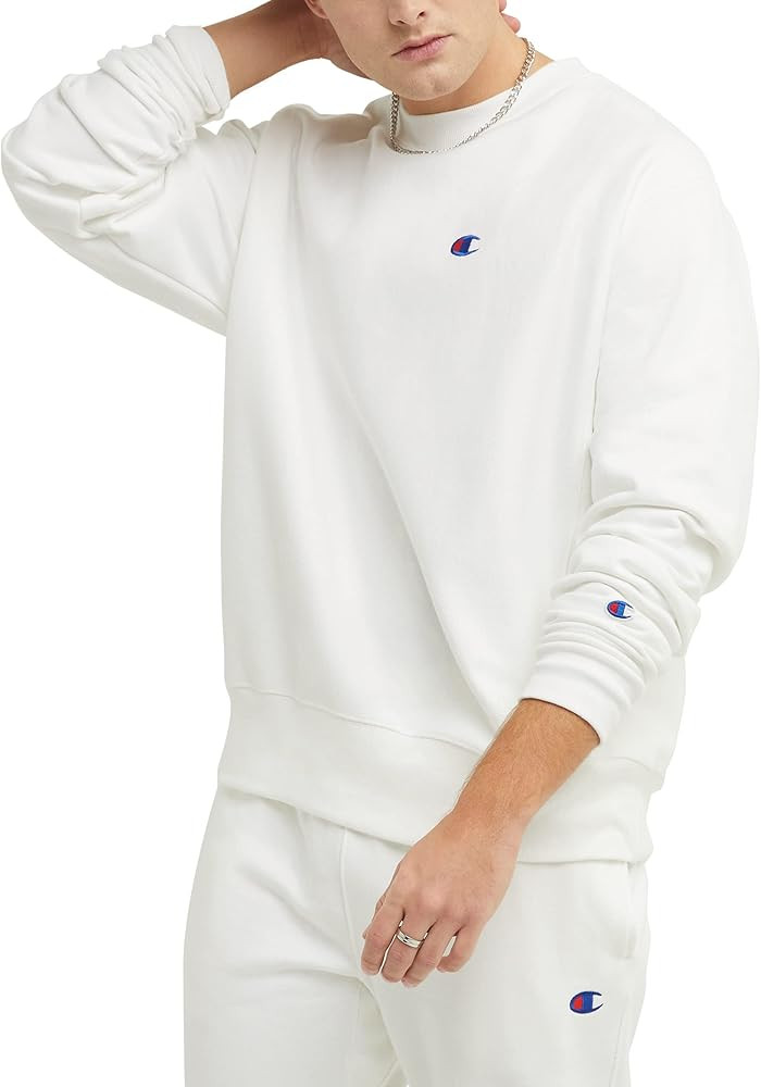 Champion Men'S Crewneck Sweatshirt, Reverse Weave, Heavyweight Fleece Sweatshirt For Men | Amazon (US)