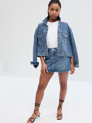 Denim Mini Skirt with Washwell | Gap Factory