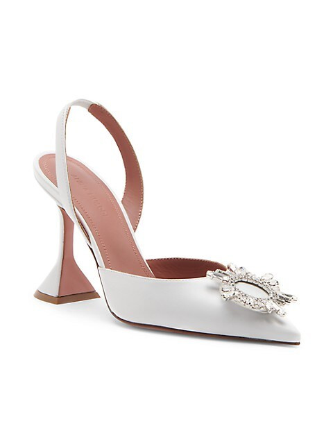 Begum Embellished Satin Slingback Pumps | Saks Fifth Avenue