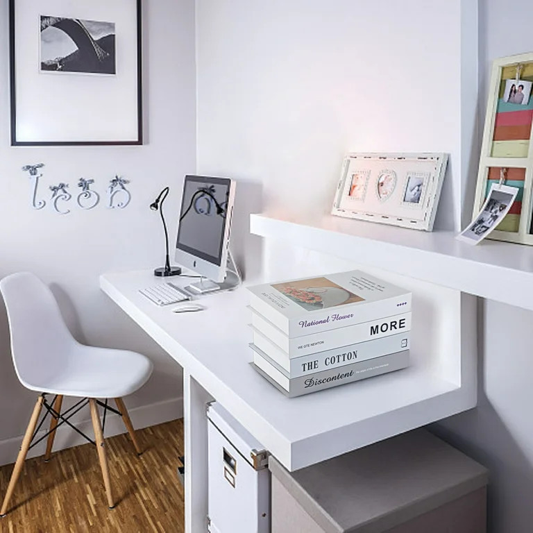 Faux Books for Decoration, Set of 4 Modern Decorative Books, Hardcover Fake Books for Display, De... | Walmart (US)