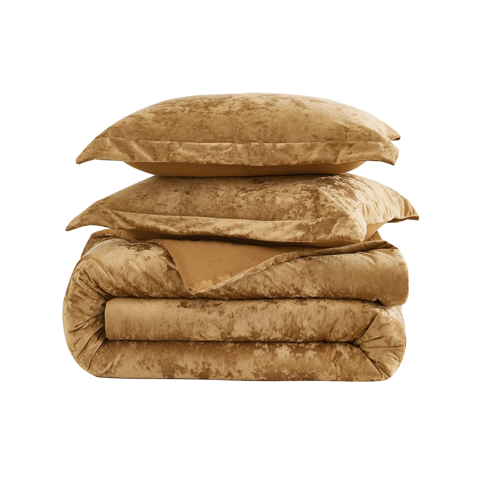 Chezmoi Collection Lux Distressed Velvet Reversible Comforter Set "& Reviews" | Wayfair | Wayfair North America