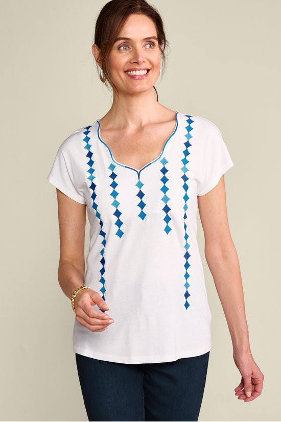 Byzantine Embroidered Tee | Soft Surroundings