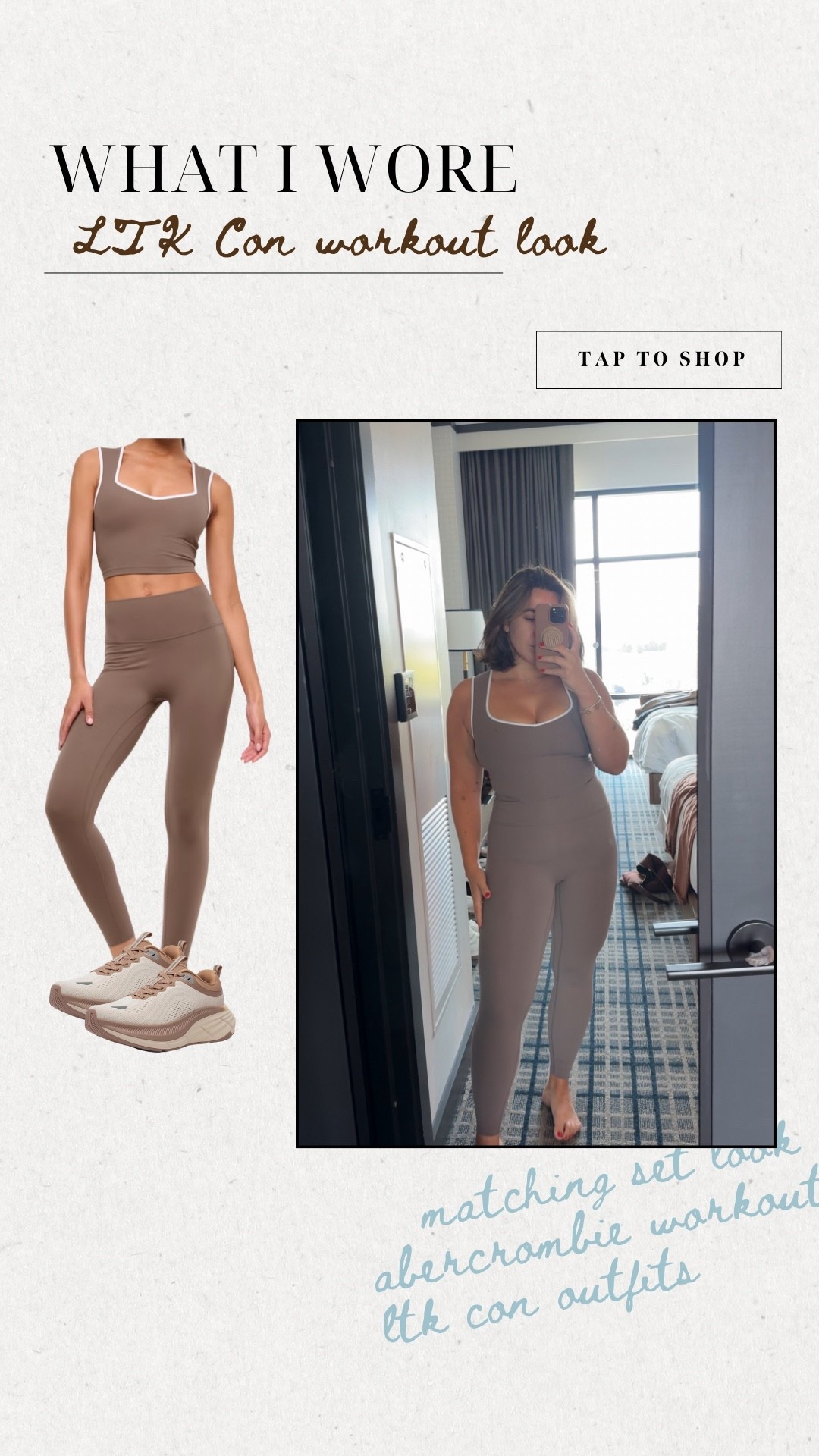 What I wore for my workout outfit at LTK con & as my airport outfit! I’m obsessed with this Abercrombie workout set 
The quality is so good!
I’m wearing a Size L in the top and M in the bottom

#LTKCon #LTKActive #LTKMidsize