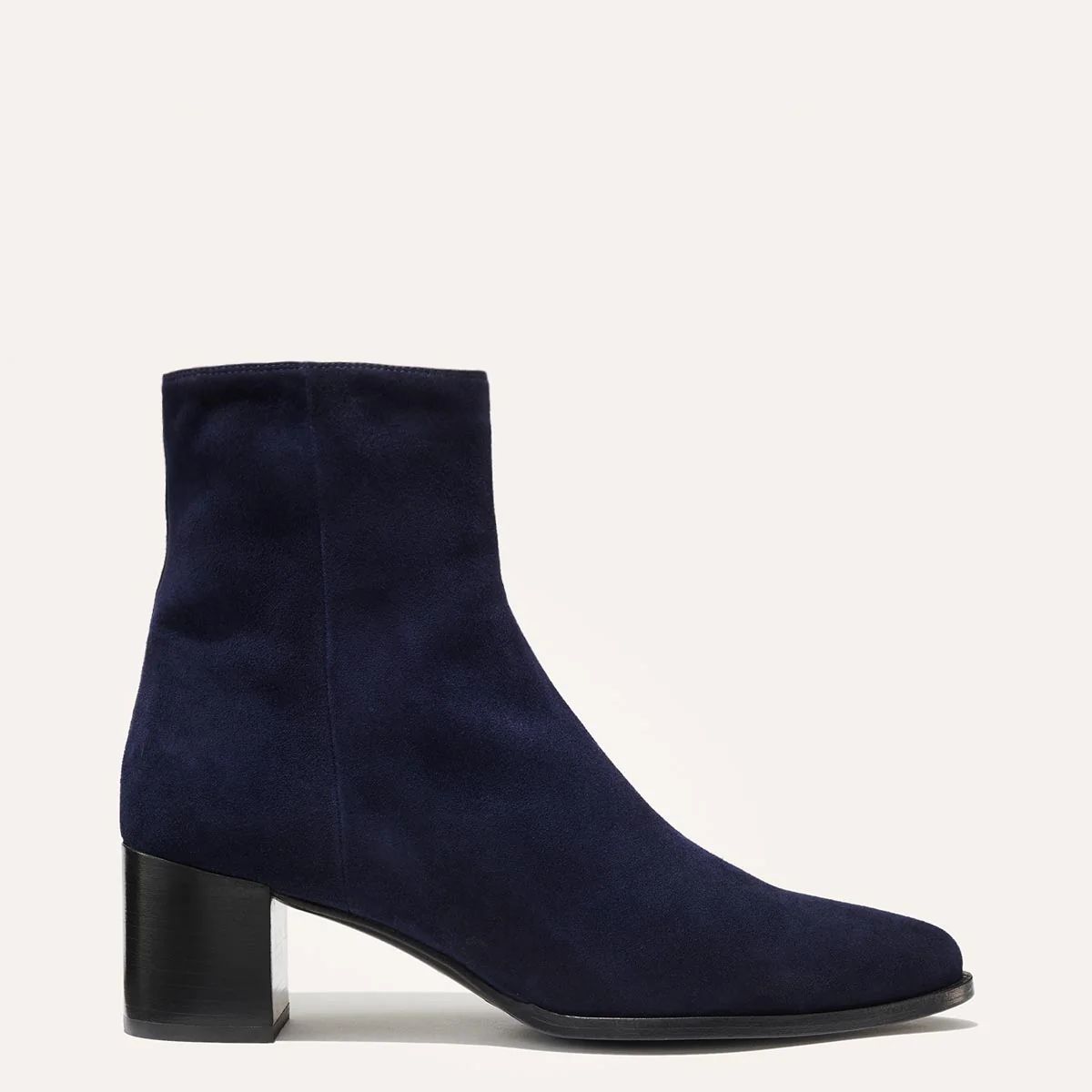 The Downtown Boot - Navy Suede | Margaux