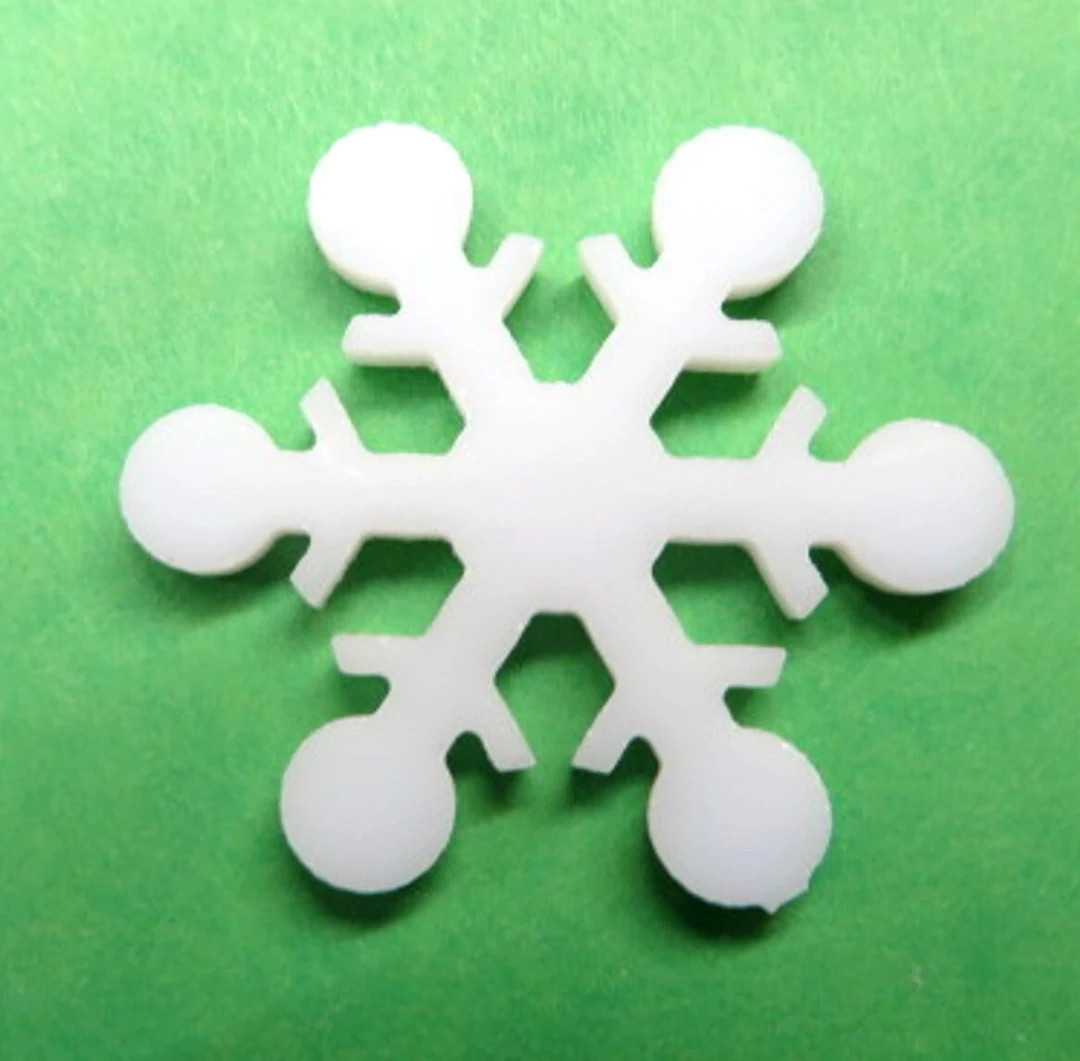 Snowflake Large White Precut COE 96 Glass Shape, Size  2 1/2 inch | Etsy (US)