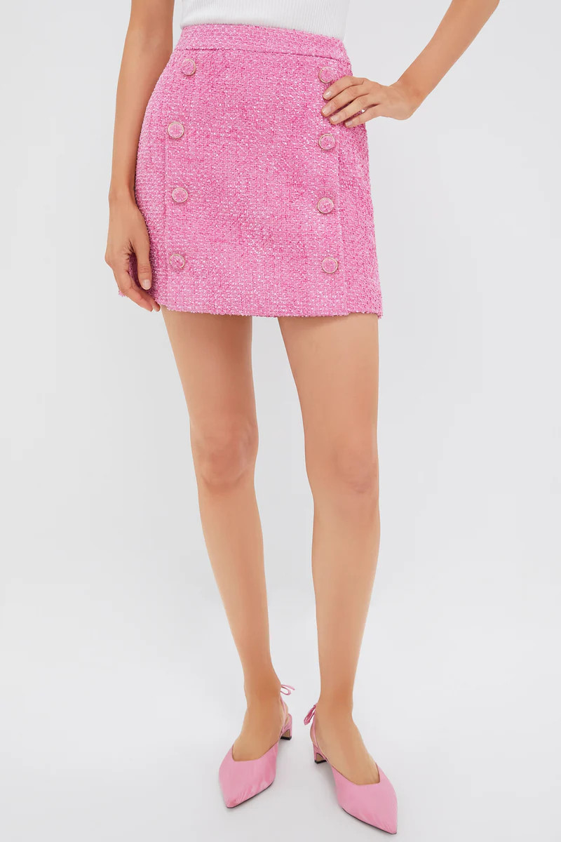 Pink Tweed Andi Mini Skirt | Tuckernuck (US)