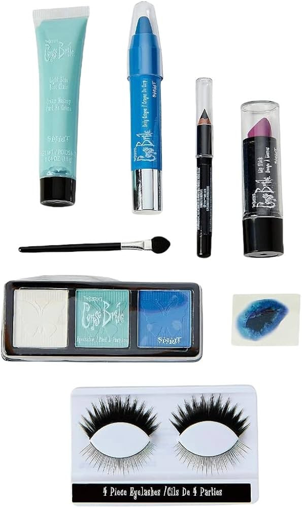 Spirit Halloween Kids Corpse Bride Costume Halloween Dress Up (Corpse Bride Makeup Kit, One Size) | Amazon (US)