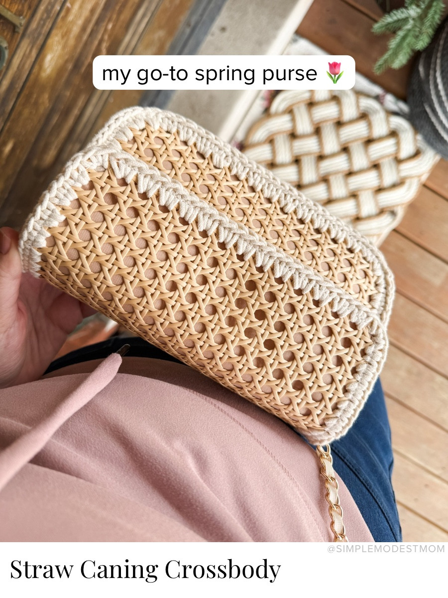 This little crossbody has been such a cute go-to for spring. It’s perfect for Sunday outfits or quick errands and fits all the essentials—phone, keys, sunglasses, lip balm, and still a little room for extra odds and ends.

#LTKdayinmylife #LTKMothersDay #LTKmomlife