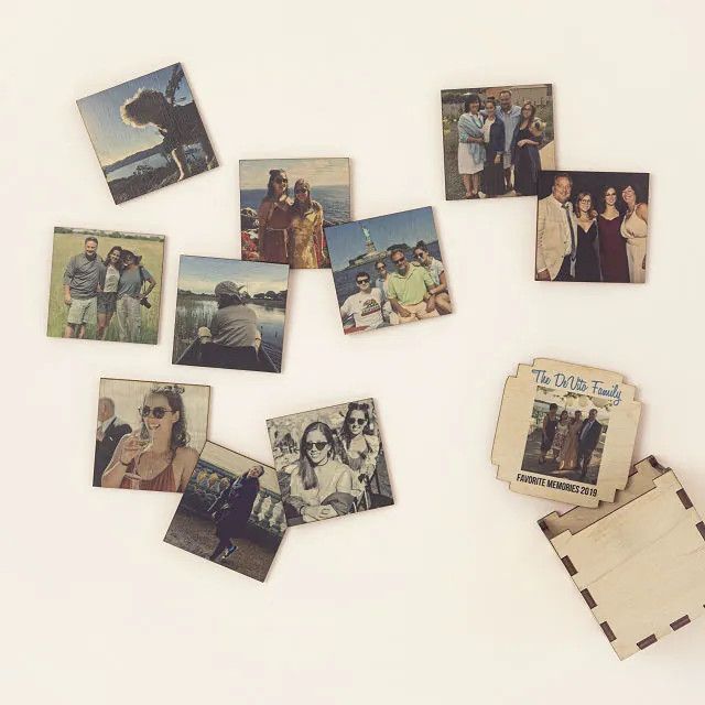 Personalized Mini Photo Tiles & Keepsake Box | UncommonGoods