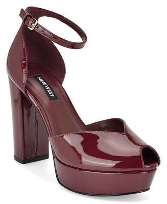 Women's Keela Peep Toe High Block Heel Dress Sandals | Macy's