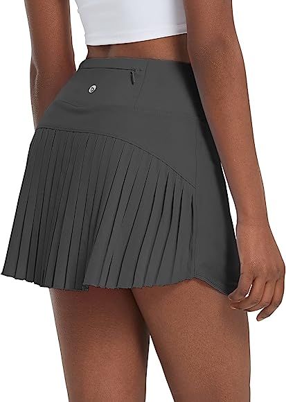 BALEAF Women's Pleated Tennis Skirts High Waisted Lightweight Athletic Golf Skorts Skirts with Sh... | Amazon (US)