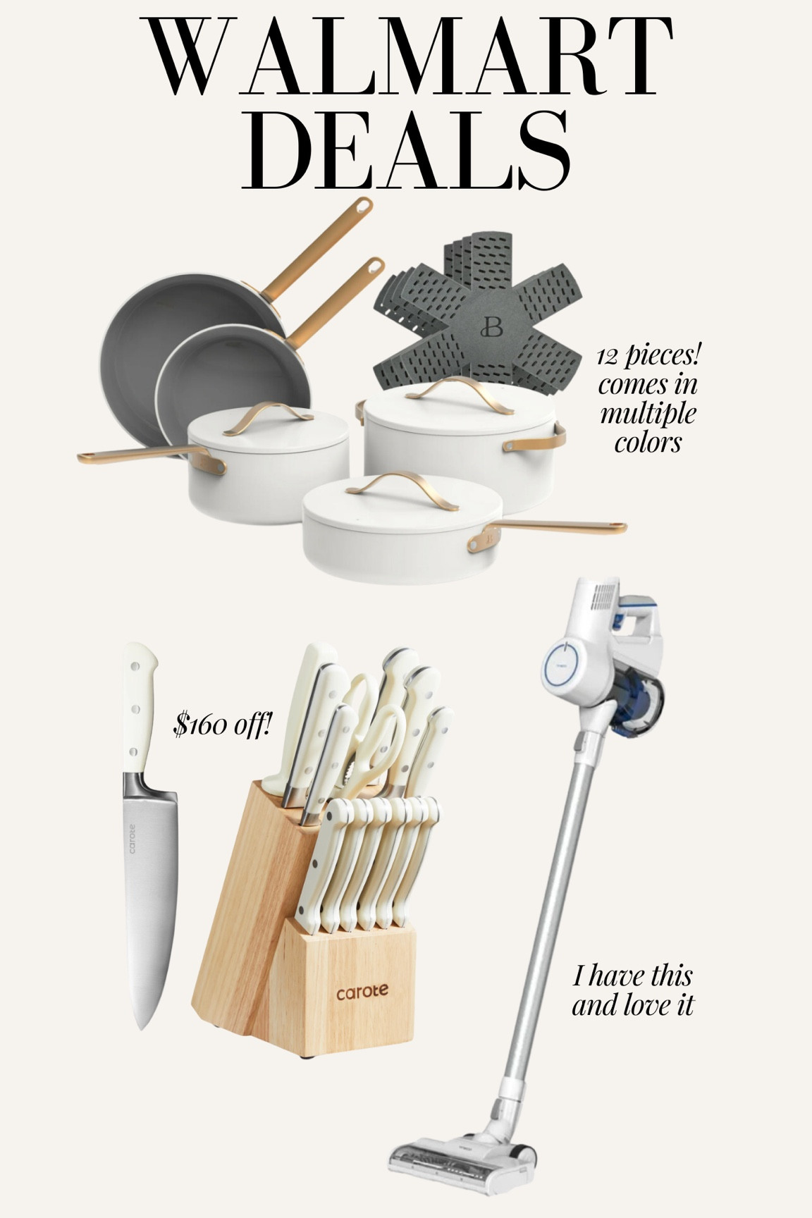 Walmart deals! Walmart home, Walmart sale, Walmart kitchen, vacuum, pots and pans set, kitchen knives 

#LTKSaleAlert #LTKSummerSales #LTKHome