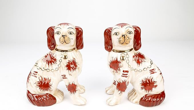 AAI Rust Brown and White Staffordshire Spaniels, Set of 2 | Amazon (US)