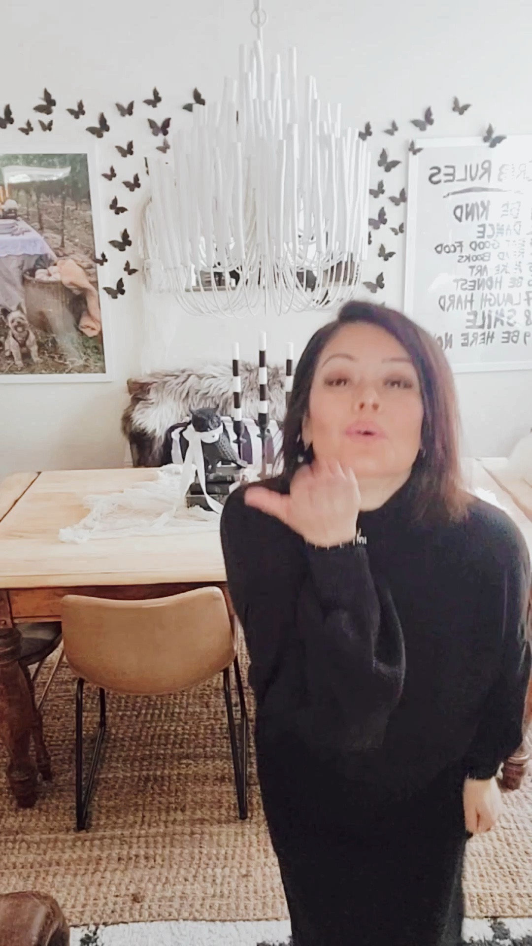 Happy Halloween! Sharing our Halloween decor & cute two piece set. Set is super soft & comfortable. I am wearing a small. Shoes run tts. Witch sweatshirt is a large

Halloween wall is perfect with 3-D butterflies & table decor is perfect for any Halloween party.

#LTKpart
#LTKcoffeetabledecor



#LTKHome #LTKSeasonal #LTKHalloween