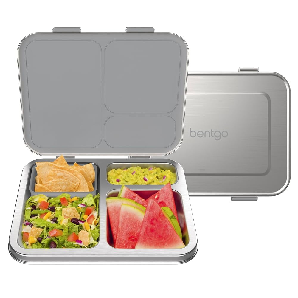 Bentgo® Kids Stainless Steel Leak-Resistant Lunch Box - Bento-Style Redesigned in 2022 w/Upgrade... | Amazon (CA)