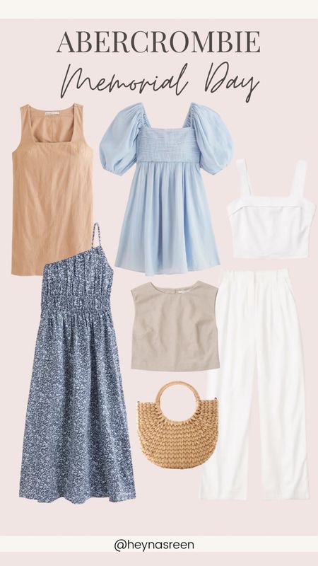 My Abercrombie Memorial Day weekend sale picks, my favorite linen pieces to wear during the summer and comfortable dresses 

#LTKsalealert
