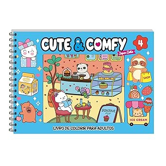 Cute & Comfy Super Extra Edição 04 - Livro de Colorir Adulto - Capa Dura Holográfica | Amazon (BR)