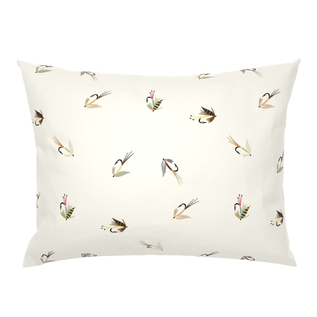Trout Fly Fishing Lures Pillow Sham | Spoonflower | Spoonflower