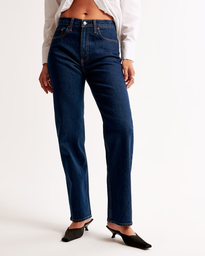 High Rise Vintage Straight Jean | Abercrombie & Fitch (US)