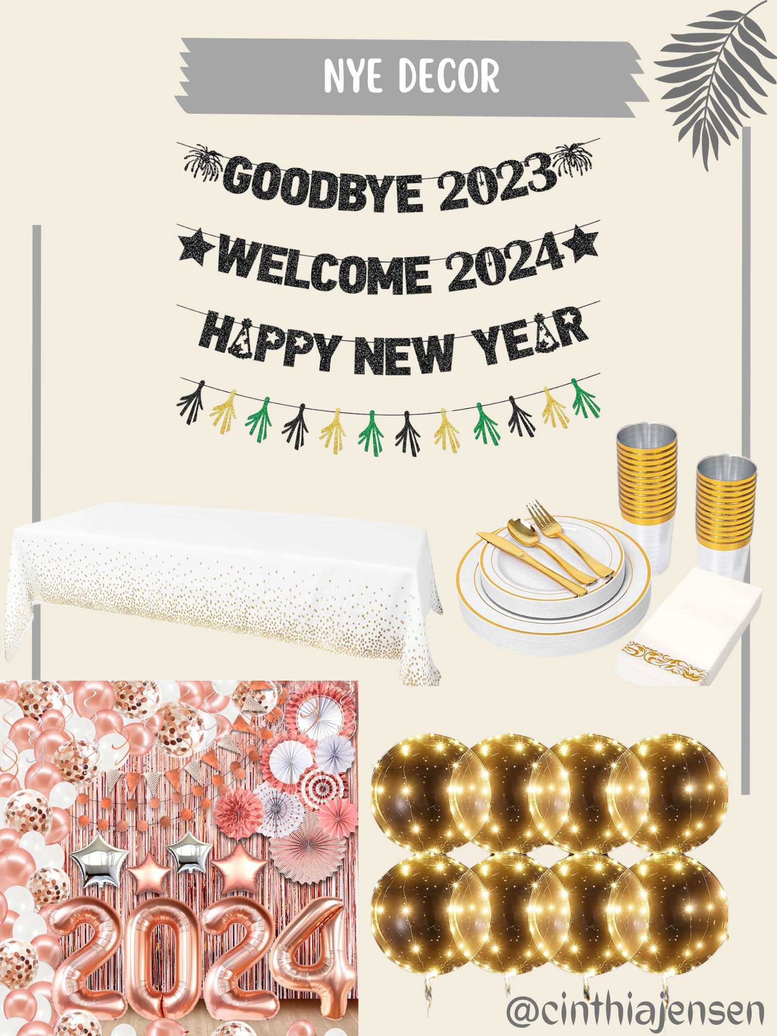 NYE decor! Accessories. Party wear.

Disposable dishes. Decor. Party costumes. Banners. Tablecloth. Dishes. Balloons. NYE. Party. Celebrate

#LTKHoliday #LTKSeasonal #LTKhome