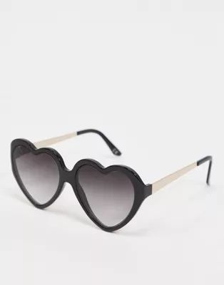 ASOS DESIGN heart sunglasses with metal arms | ASOS (Global)
