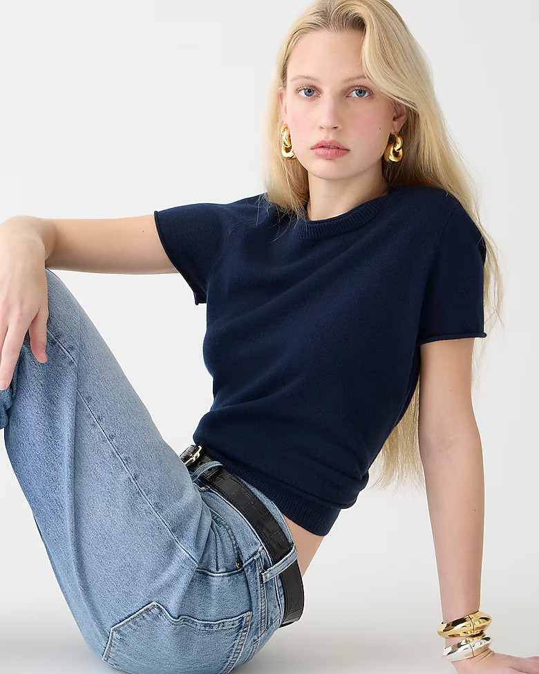 Relaxed cashmere T-shirt | J. Crew US
