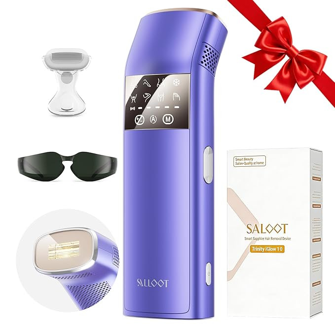 Triple-Pulse IPL Laser Hair Removal, 12cm² Sapphire 37°F Ice-Cooling Contact, Lazer Hair Remova... | Amazon (US)