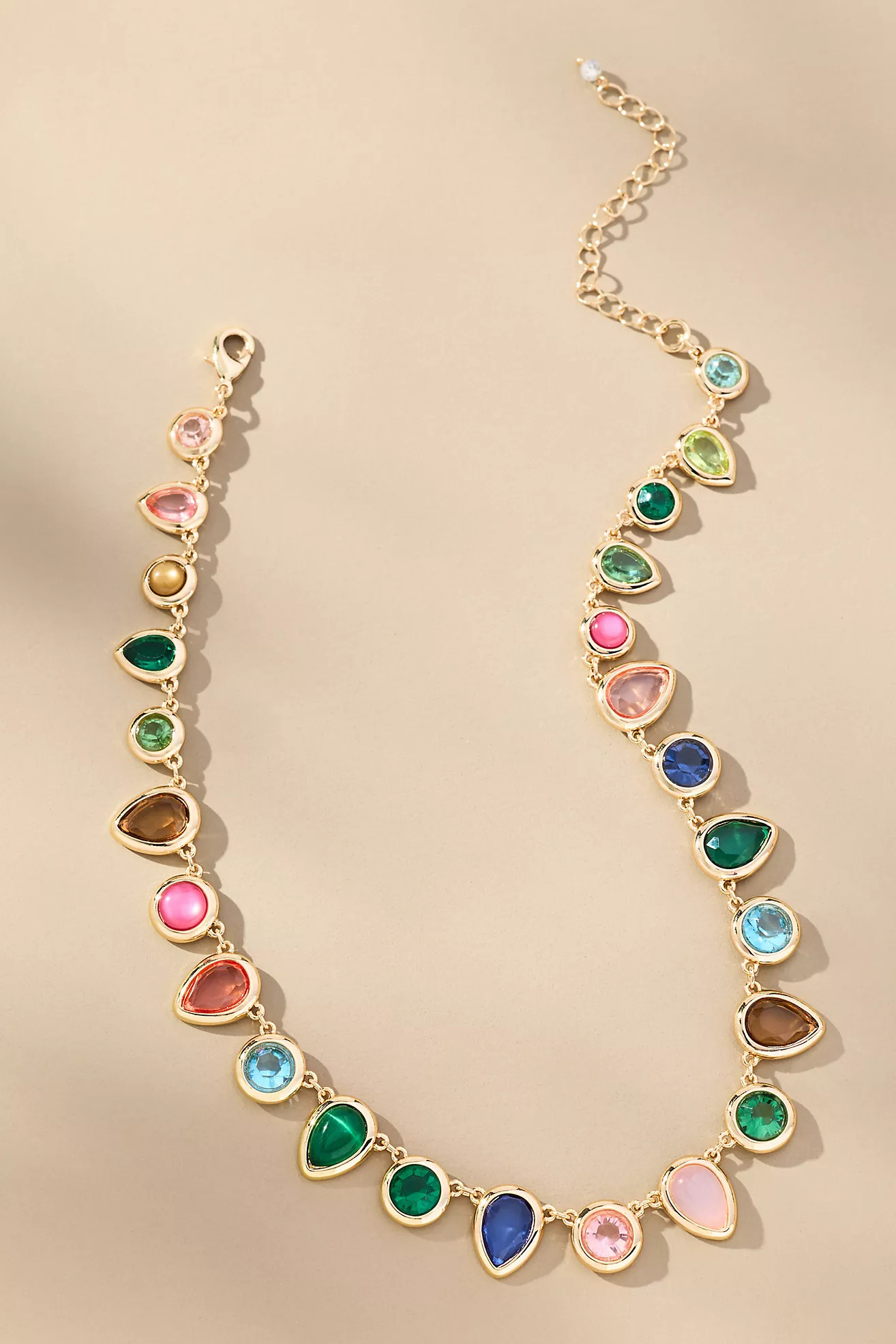 Colorful Enamel Gem Necklace | Anthropologie (US)