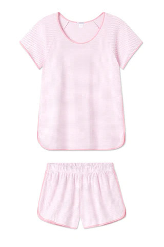Pima Shorts Set in Lily | Lake Pajamas