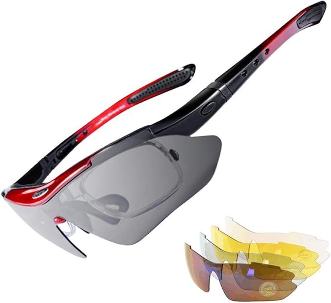 RockBros Polarized Sports Sunglasses UV Protection Cycling Glasses Outdoor | Amazon (US)
