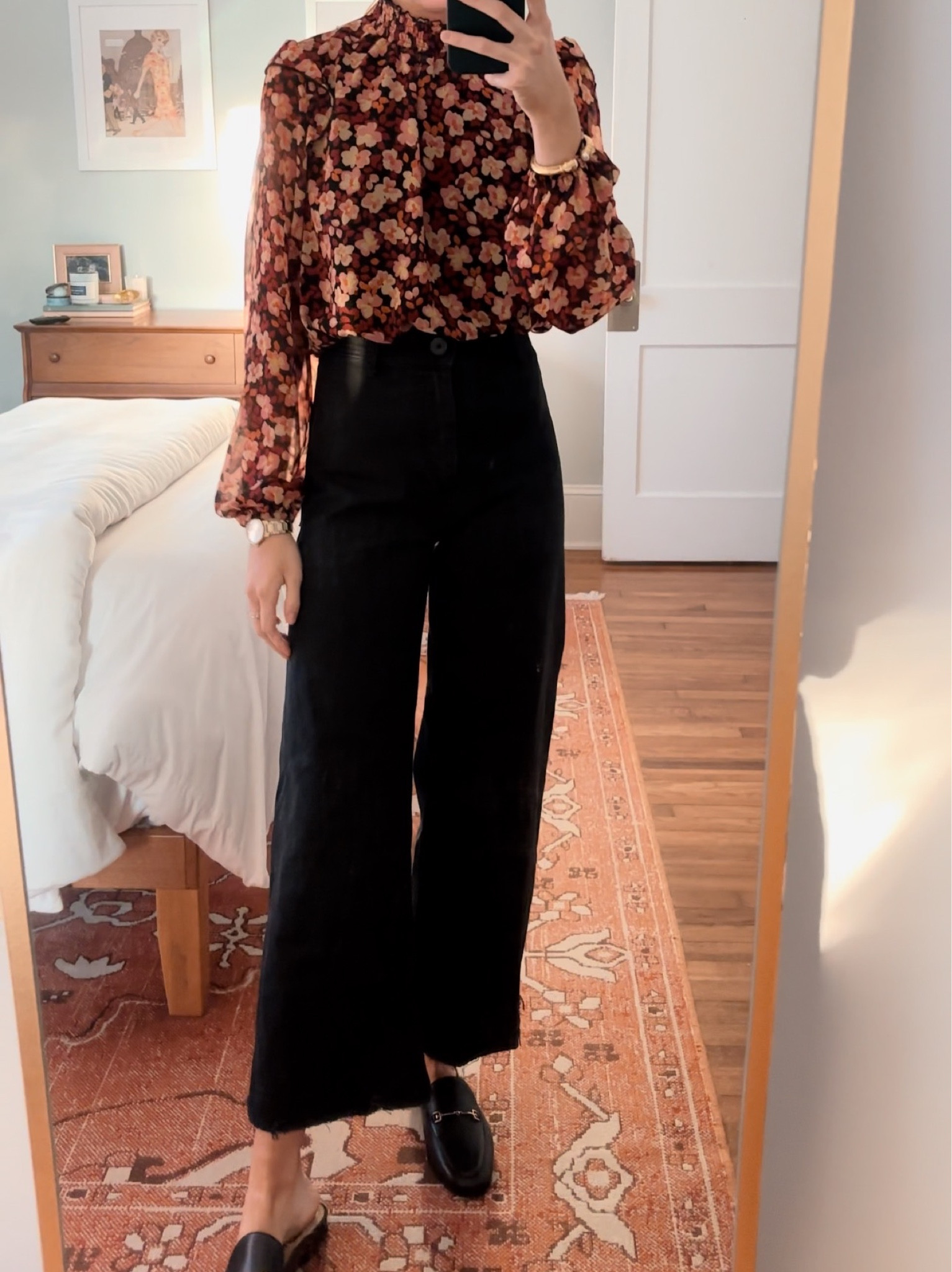 Tuesday OOTD! Pants are Zara Marine Straight Jeans! 